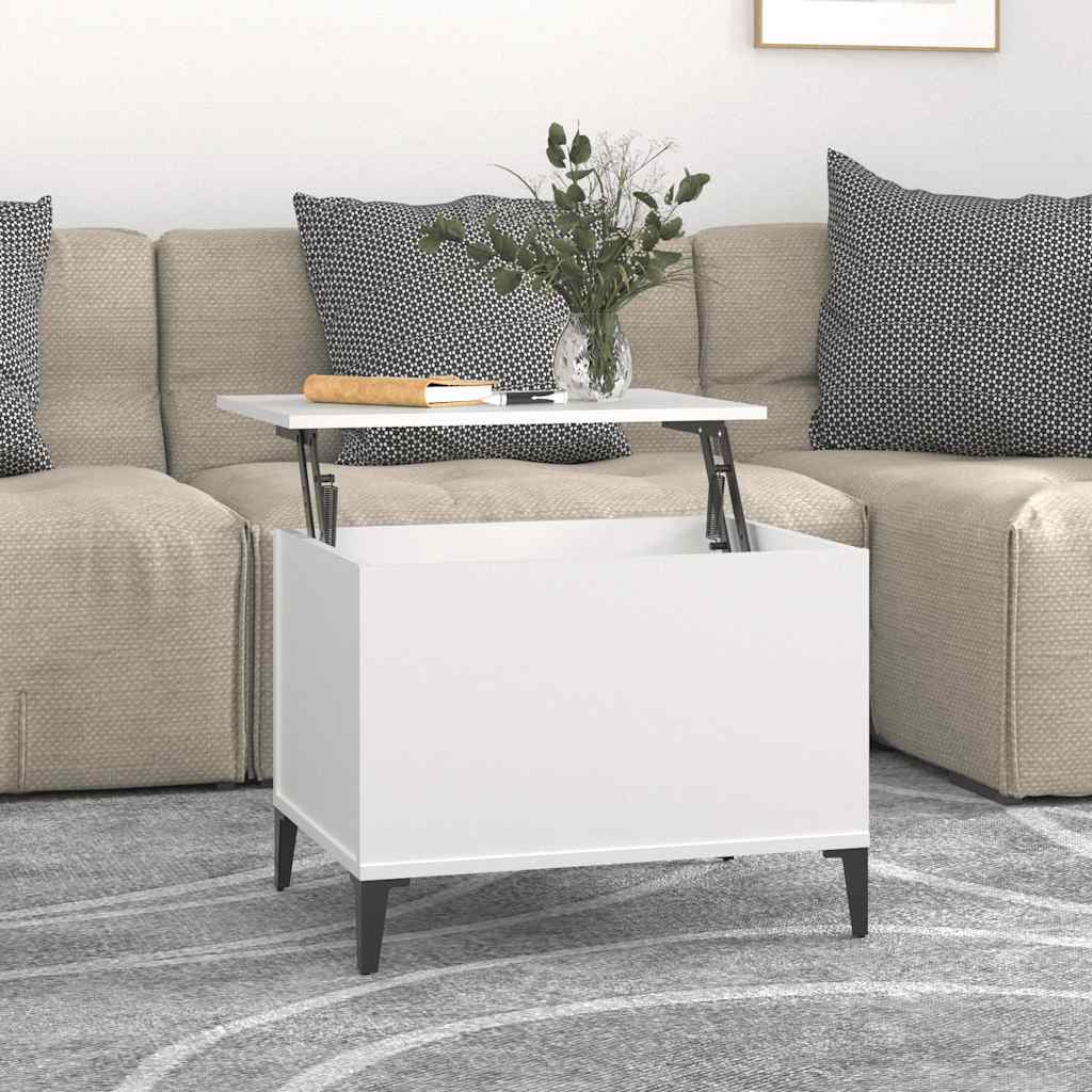 vidaXL Coffee Table White 60x44,5x45 cm Engineered Wood