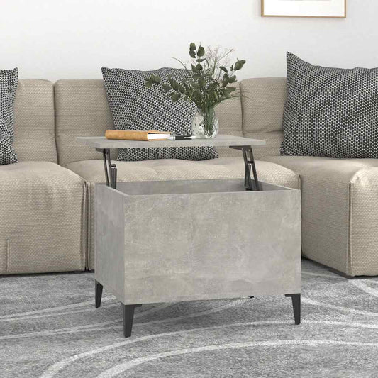 vidaXL Coffee Table Concrete Grey 60x44,5x45 cm Engineered Wood