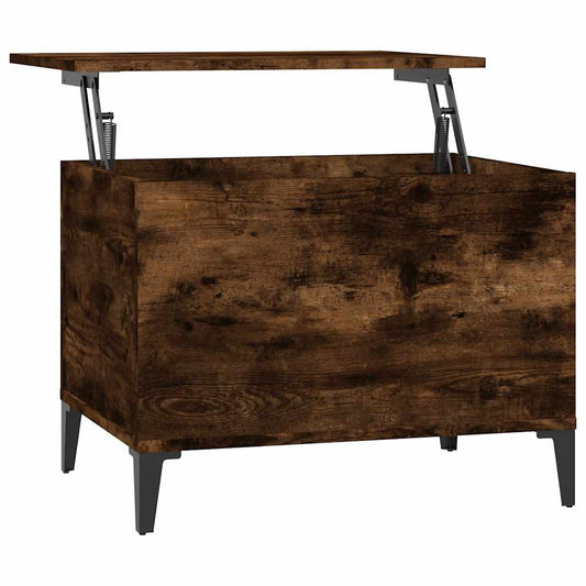 vidaXL Coffee Table Smoked Oak 60x44,5x45 cm Engineered Wood