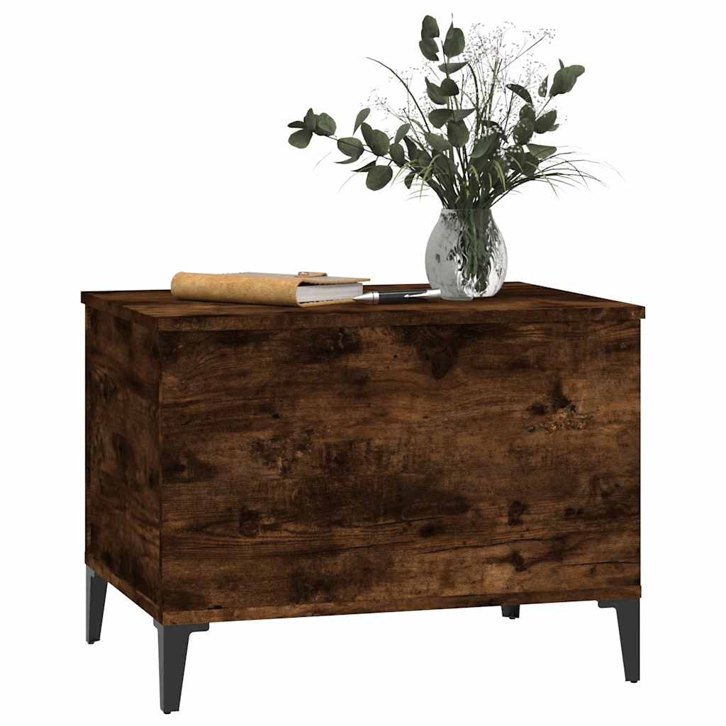 vidaXL Coffee Table Smoked Oak 60x44,5x45 cm Engineered Wood