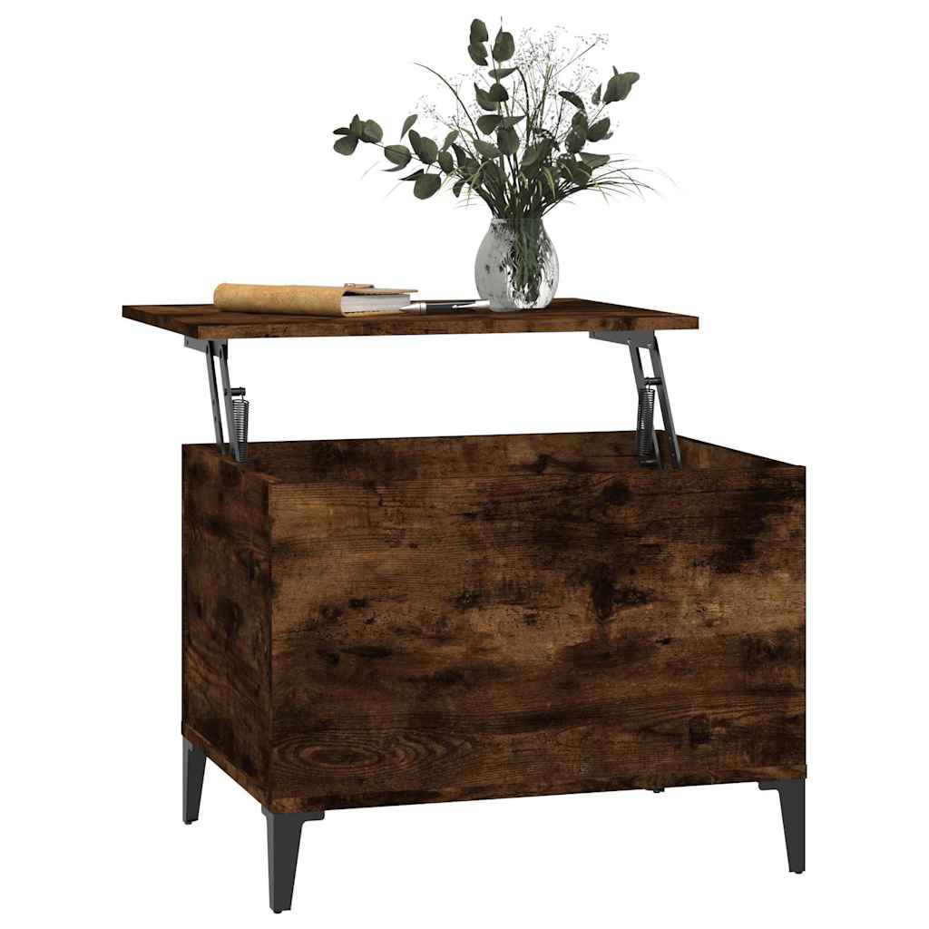 vidaXL Coffee Table Smoked Oak 60x44,5x45 cm Engineered Wood