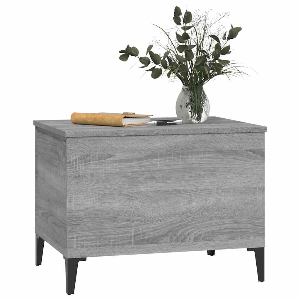 vidaXL Coffee Table Grey Sonoma 60x44,5x45 cm Engineered Wood