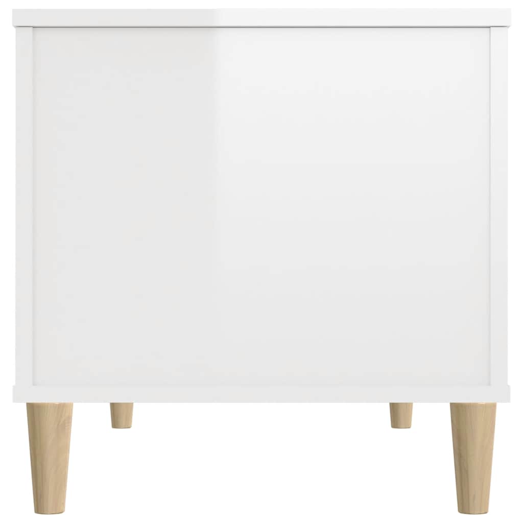 vidaXL Coffee Table High Gloss White 90x44,5x45 cm Engineered Wood