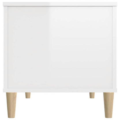 vidaXL Coffee Table High Gloss White 90x44,5x45 cm Engineered Wood
