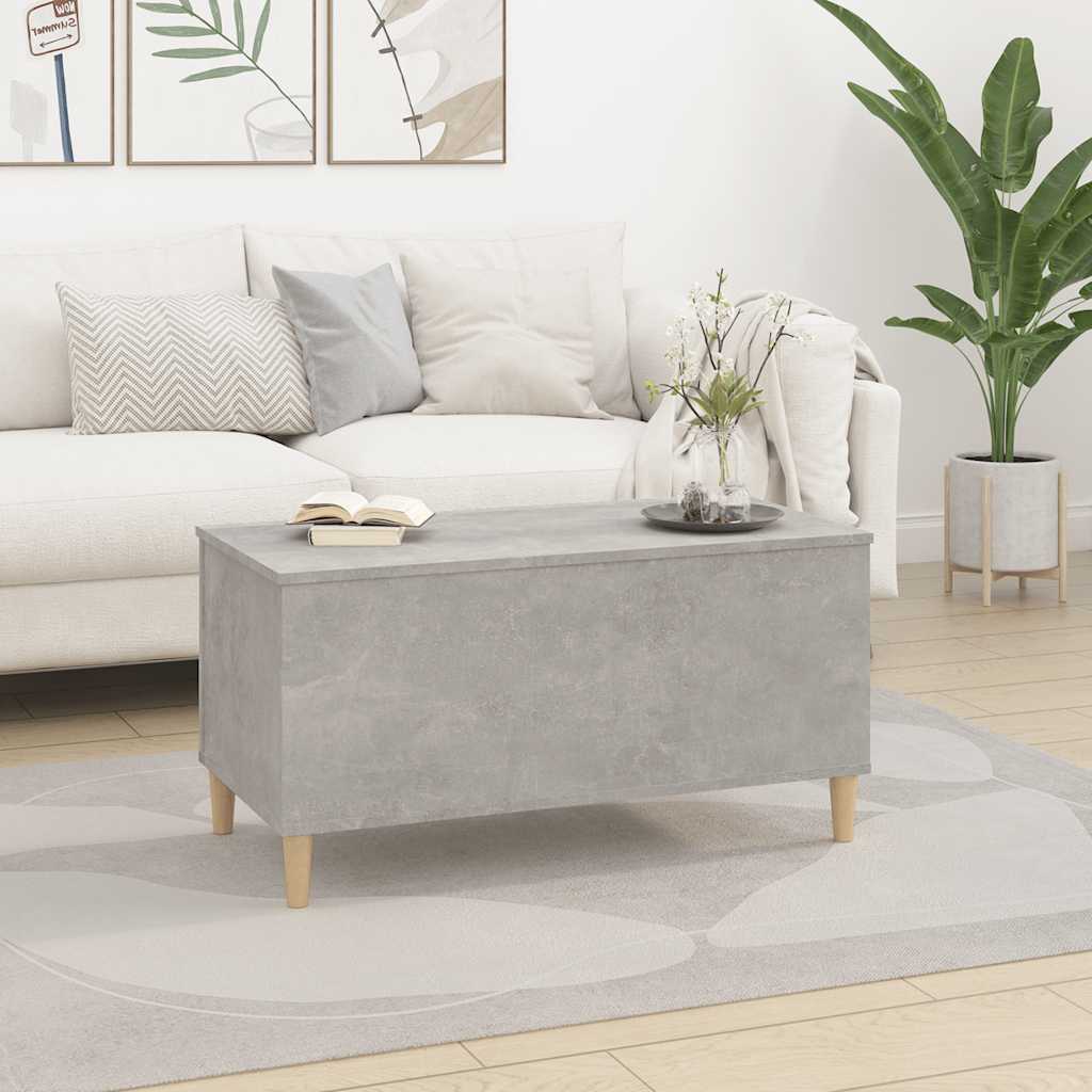 vidaXL Coffee Table Concrete Grey 90x44,5x45 cm Engineered Wood