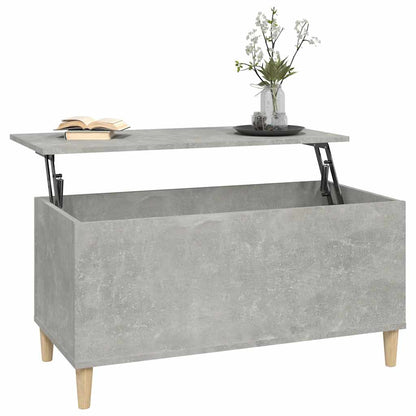 vidaXL Coffee Table Concrete Grey 90x44,5x45 cm Engineered Wood