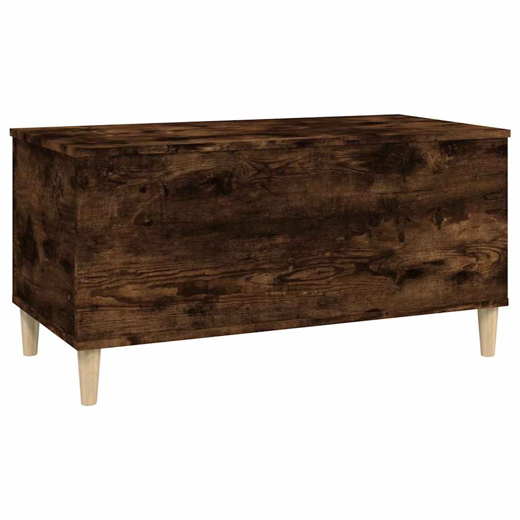 vidaXL Coffee Table Smoked Oak 90x44,5x45 cm Engineered Wood