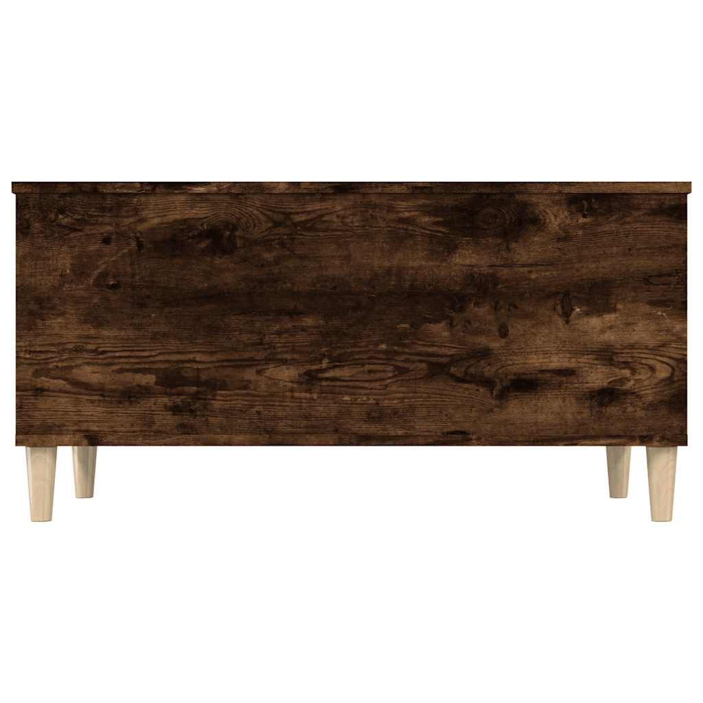 vidaXL Coffee Table Smoked Oak 90x44,5x45 cm Engineered Wood