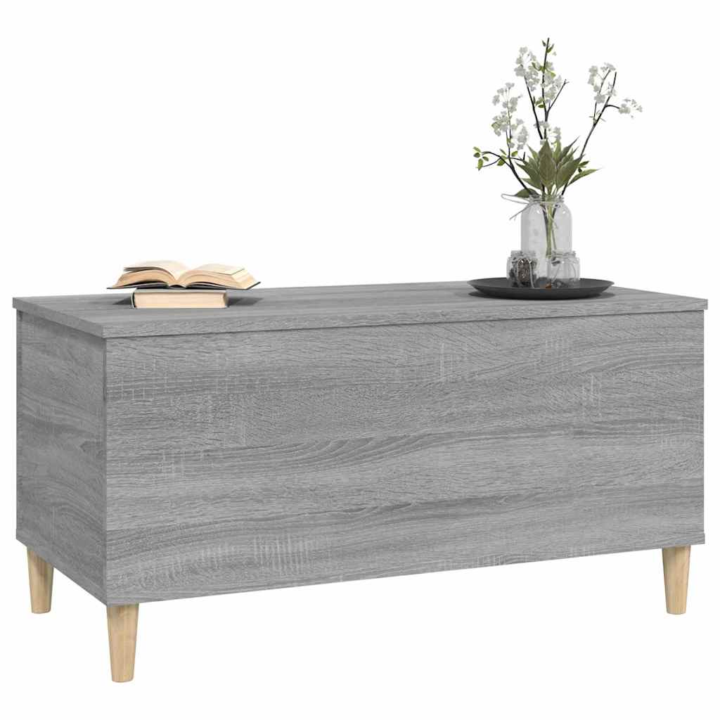 vidaXL Coffee Table Grey Sonoma 90x44,5x45 cm Engineered Wood