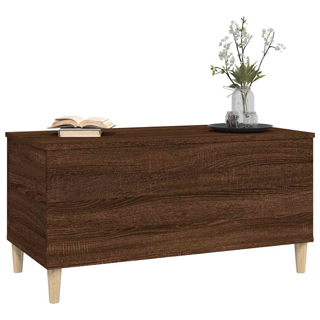 vidaXL Coffee Table Brown Oak 90x44,5x45 cm Engineered Wood