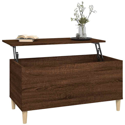 vidaXL Coffee Table Brown Oak 90x44,5x45 cm Engineered Wood