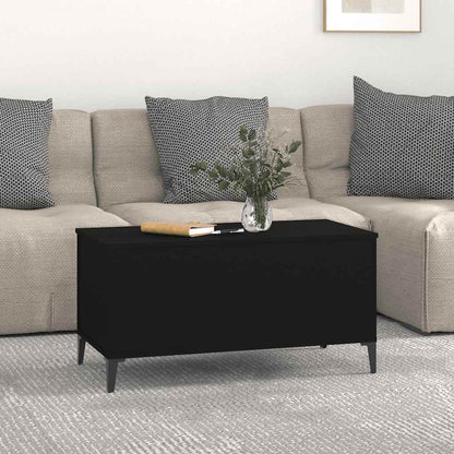 vidaXL Coffee Table Black 90x44,5x45 cm Engineered Wood