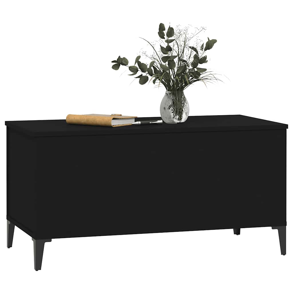vidaXL Coffee Table Black 90x44,5x45 cm Engineered Wood