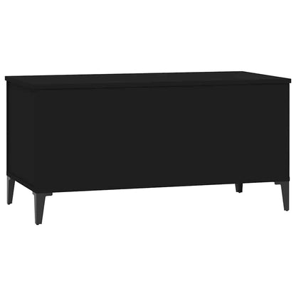 vidaXL Coffee Table Black 90x44,5x45 cm Engineered Wood
