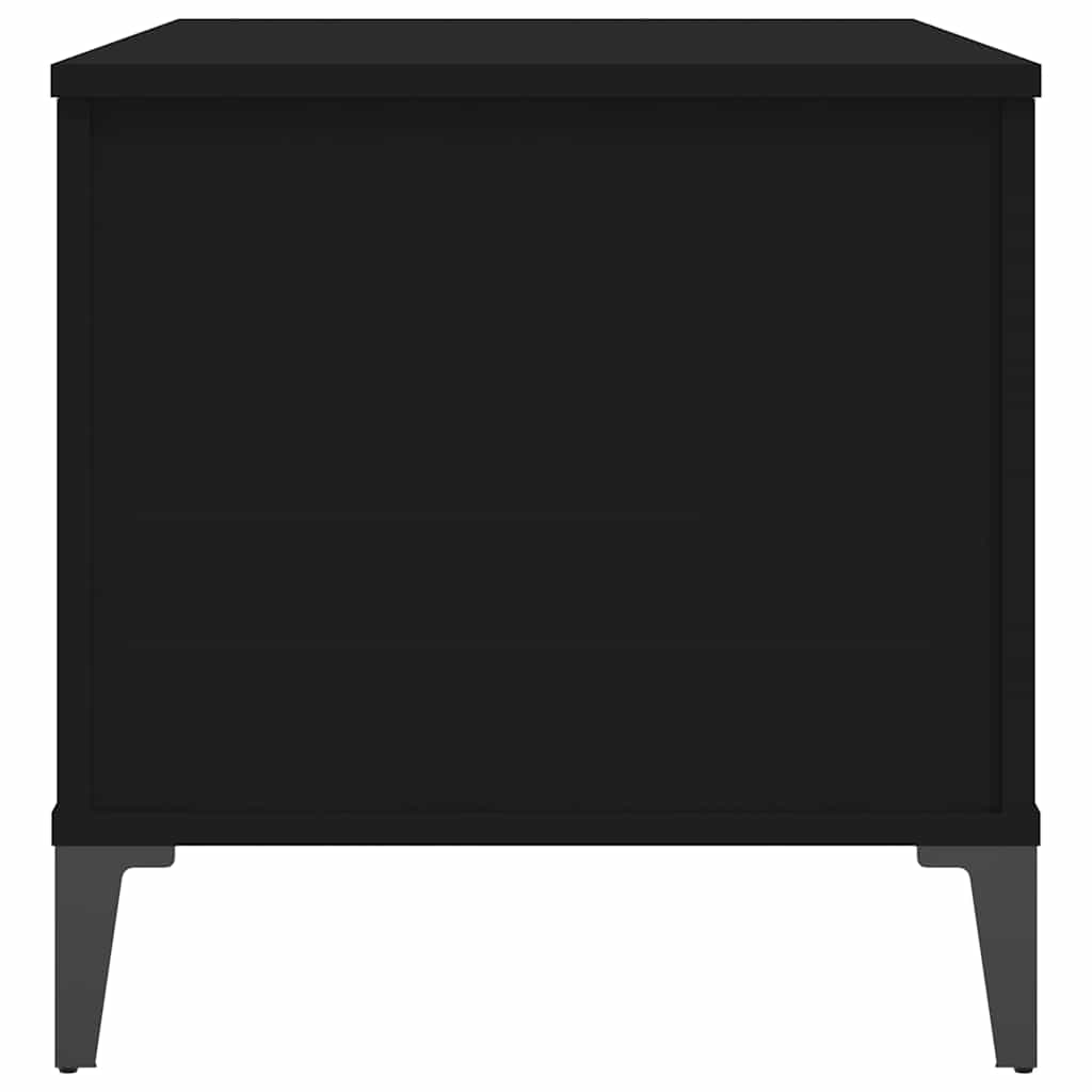 vidaXL Coffee Table Black 90x44,5x45 cm Engineered Wood