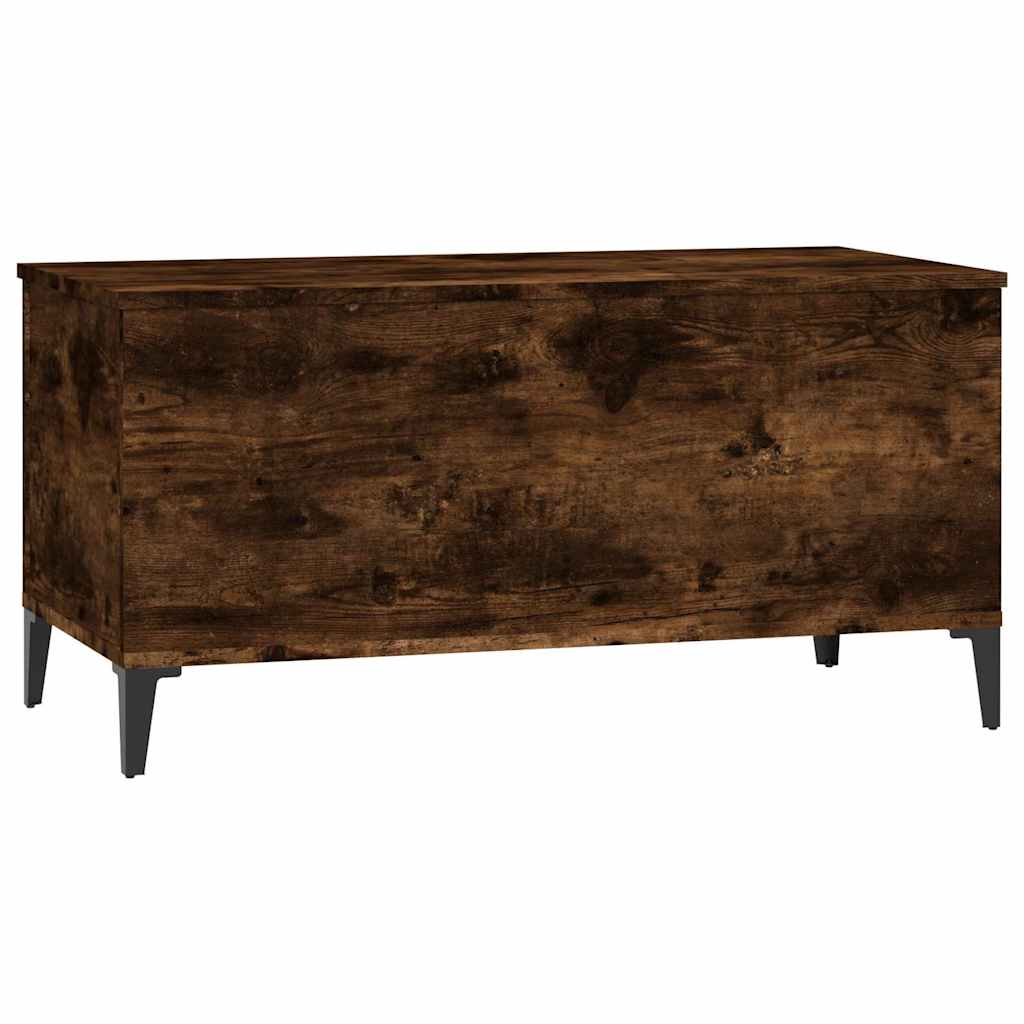 vidaXL Coffee Table Smoked Oak 90x44,5x45 cm Engineered Wood