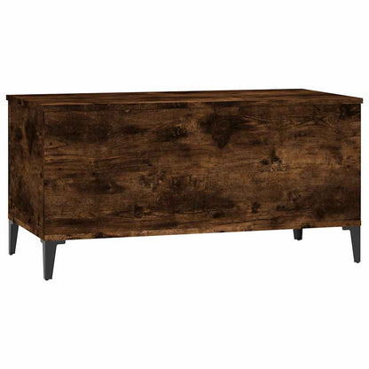vidaXL Coffee Table Smoked Oak 90x44,5x45 cm Engineered Wood