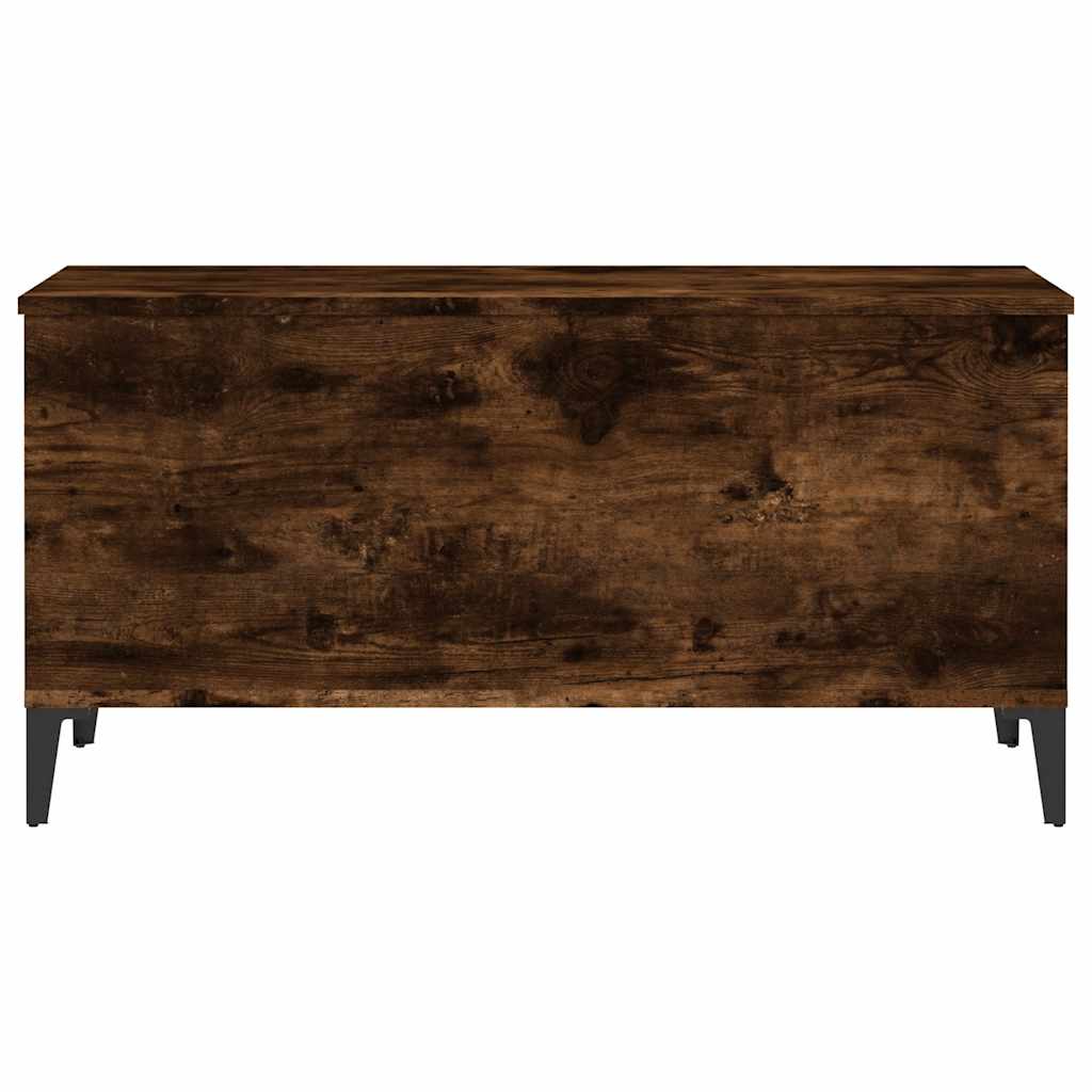 vidaXL Coffee Table Smoked Oak 90x44,5x45 cm Engineered Wood