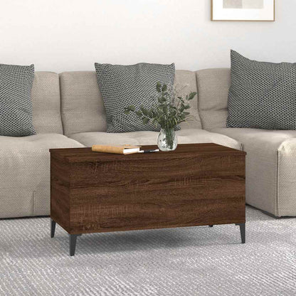 vidaXL Coffee Table Brown Oak 90x44,5x45 cm Engineered Wood