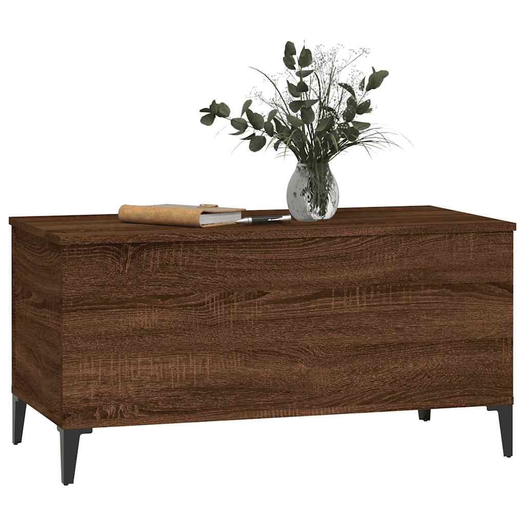 vidaXL Coffee Table Brown Oak 90x44,5x45 cm Engineered Wood