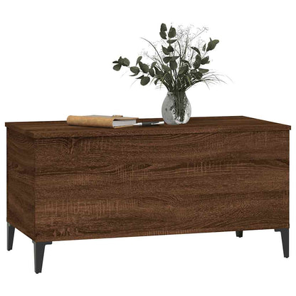 vidaXL Coffee Table Brown Oak 90x44,5x45 cm Engineered Wood