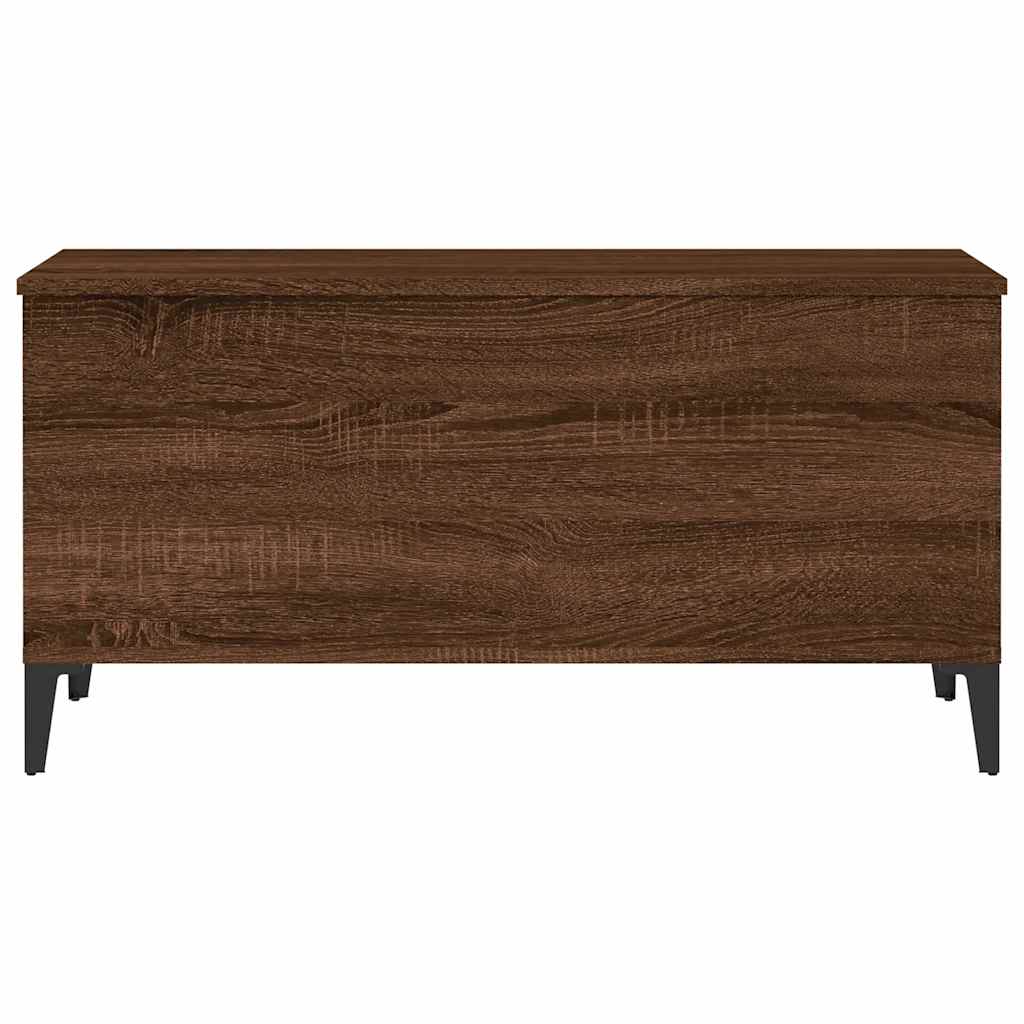 vidaXL Coffee Table Brown Oak 90x44,5x45 cm Engineered Wood