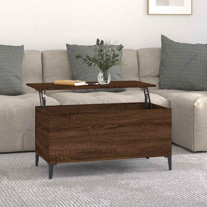 vidaXL Coffee Table Brown Oak 90x44,5x45 cm Engineered Wood
