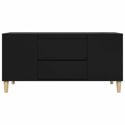 vidaXL TV Cabinet Black 102x44,5x50 cm Engineered Wood