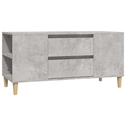 vidaXL TV Cabinet Concrete Grey 102x44,5x50 cm Engineered Wood