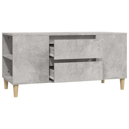 vidaXL TV Cabinet Concrete Grey 102x44,5x50 cm Engineered Wood