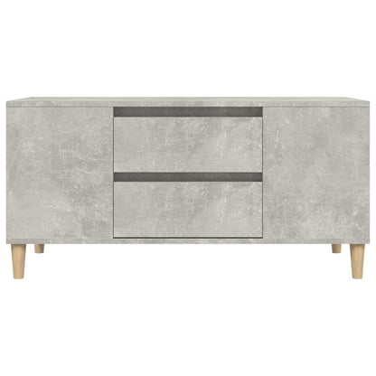 vidaXL TV Cabinet Concrete Grey 102x44.5x50 cm Engineered Wood
