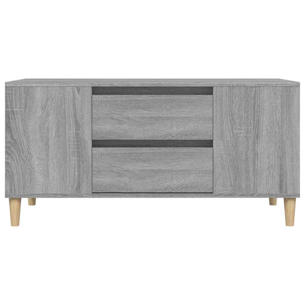 vidaXL TV Cabinet Grey Sonoma 102x44,5x50 cm Engineered Wood