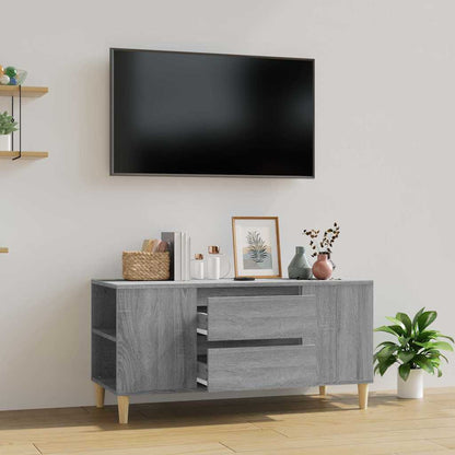 vidaXL TV Cabinet Grey Sonoma 102x44,5x50 cm Engineered Wood