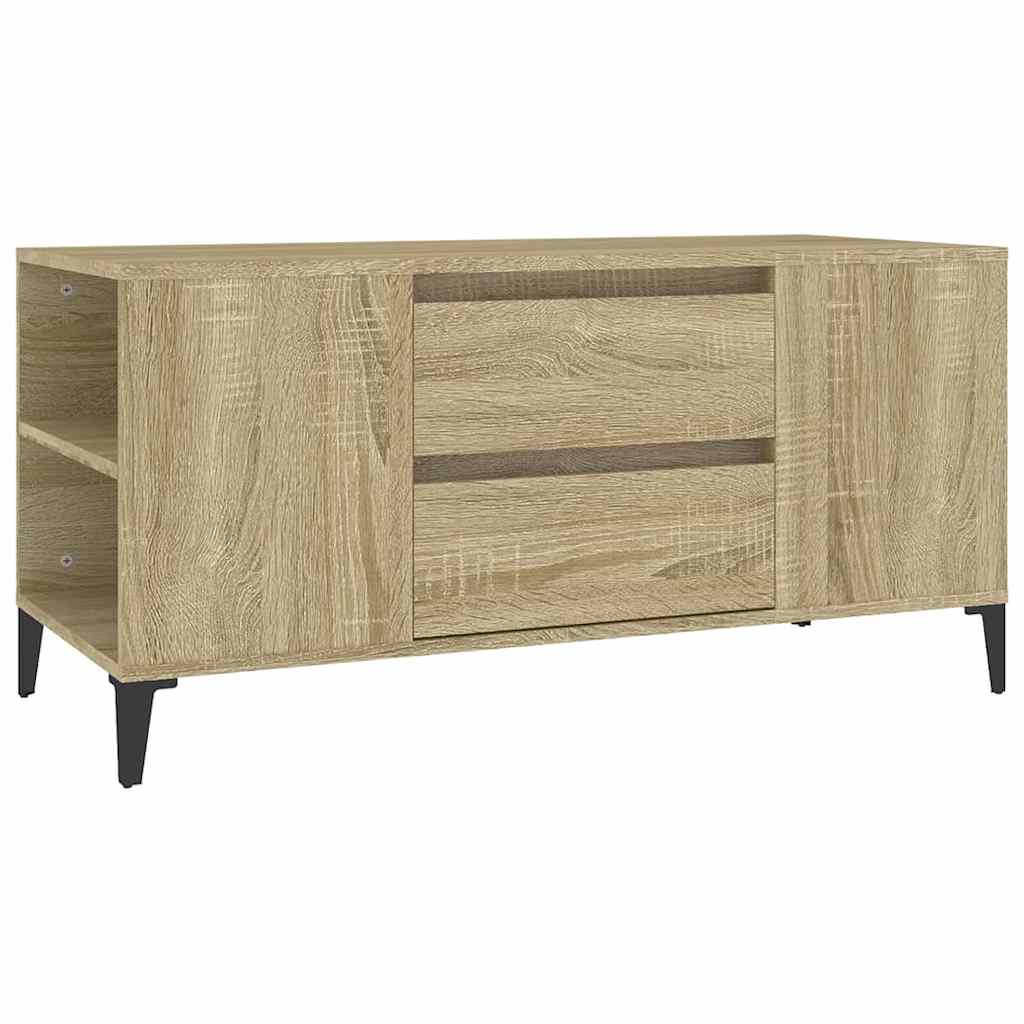vidaXL TV Cabinet Sonoma Oak 102x44,5x50 cm Engineered Wood