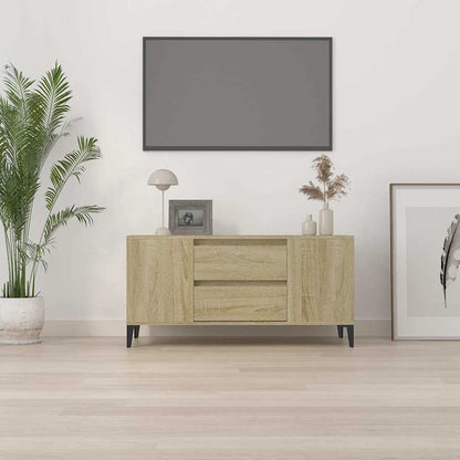 vidaXL TV Cabinet Sonoma Oak 102x44,5x50 cm Engineered Wood