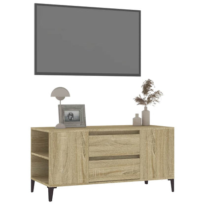 vidaXL TV Cabinet Sonoma Oak 102x44,5x50 cm Engineered Wood