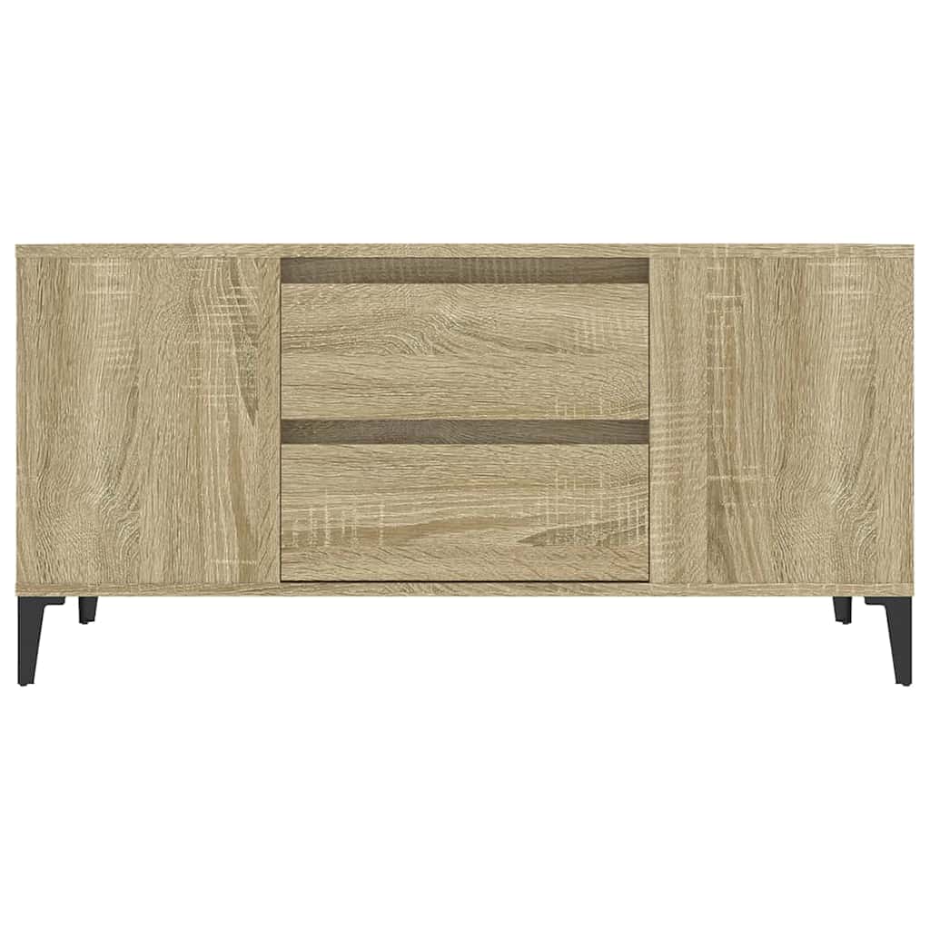vidaXL TV Cabinet Sonoma Oak 102x44,5x50 cm Engineered Wood