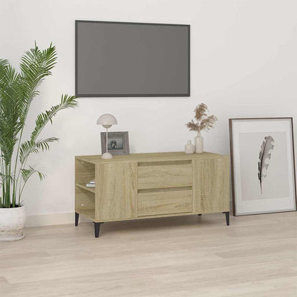vidaXL TV Cabinet Sonoma Oak 102x44,5x50 cm Engineered Wood