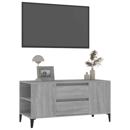 vidaXL TV Cabinet Grey Sonoma 102x44,5x50 cm Engineered Wood