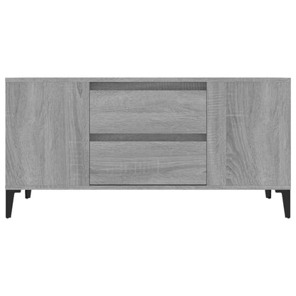 vidaXL TV Cabinet Grey Sonoma 102x44.5x50 cm Engineered Wood