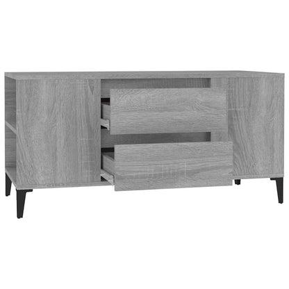 vidaXL TV Cabinet Grey Sonoma 102x44,5x50 cm Engineered Wood