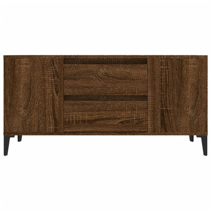 vidaXL TV Cabinet Brown Oak 102x44.5x50 cm Engineered Wood