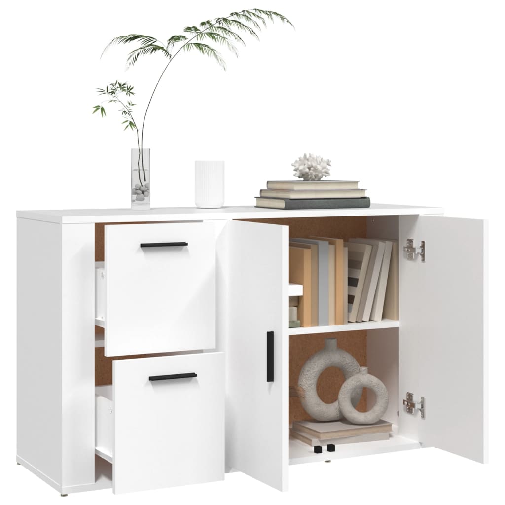 vidaXL Sideboard White 100x33x59.5 cm Engineered Wood