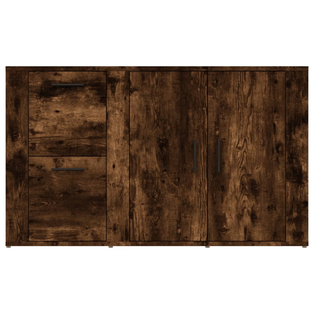 vidaXL Sideboard Smoked Oak 100x33x59.5 cm Engineered Wood