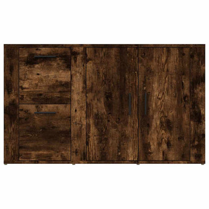 vidaXL Sideboard Smoked Oak 100x33x59,5 cm Engineered Wood