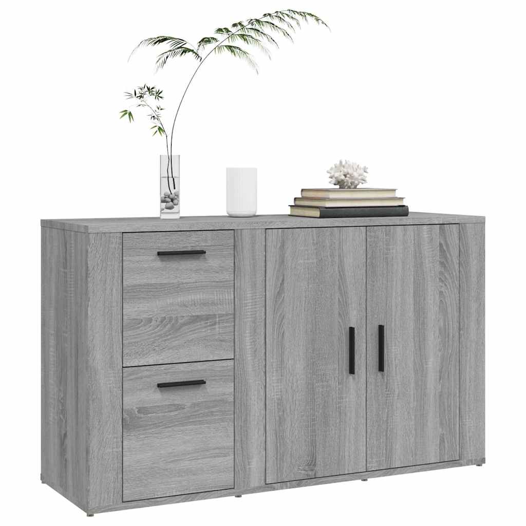 vidaXL Sideboard Grey Sonoma 100x33x59,5 cm Engineered Wood