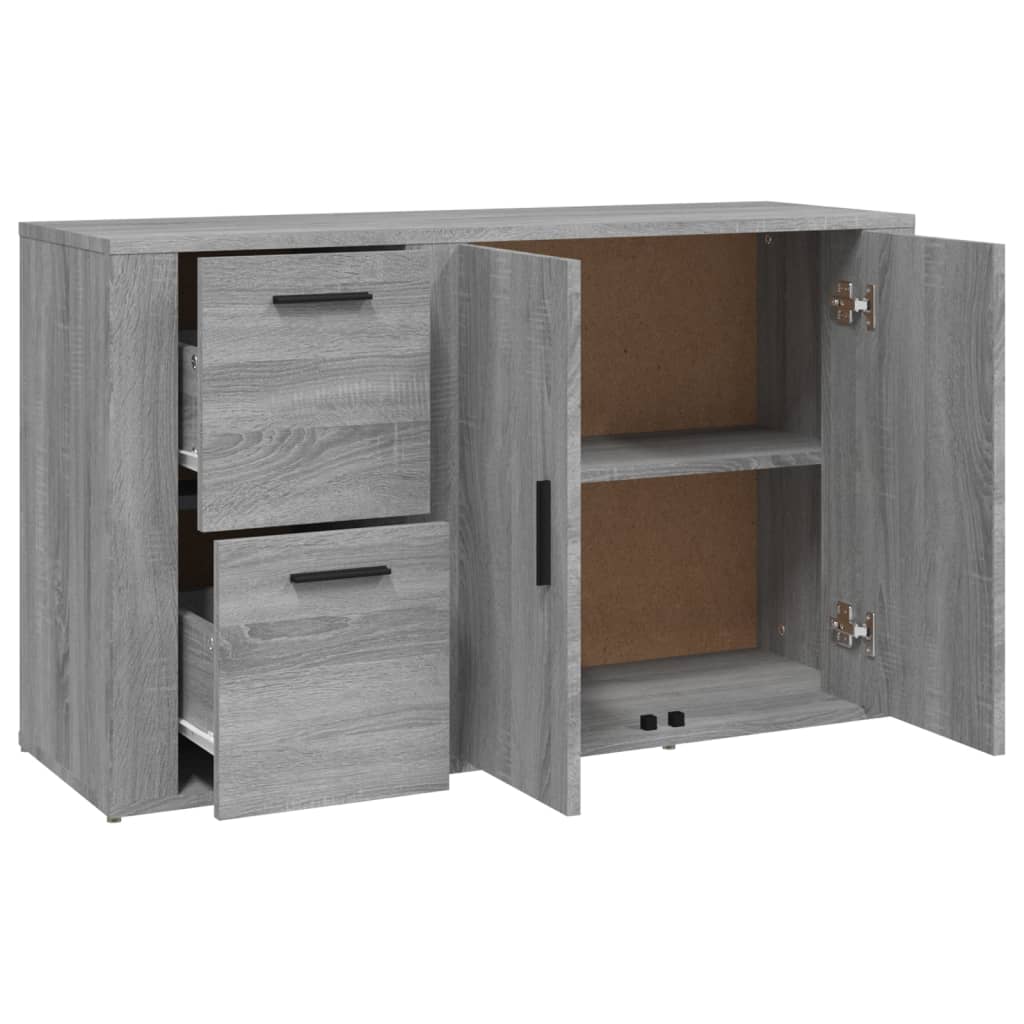 vidaXL Sideboard Grey Sonoma 100x33x59.5 cm Engineered Wood