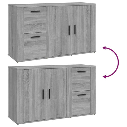 vidaXL Sideboard Grey Sonoma 100x33x59.5 cm Engineered Wood