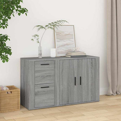 vidaXL Sideboard Grey Sonoma 100x33x59,5 cm Engineered Wood