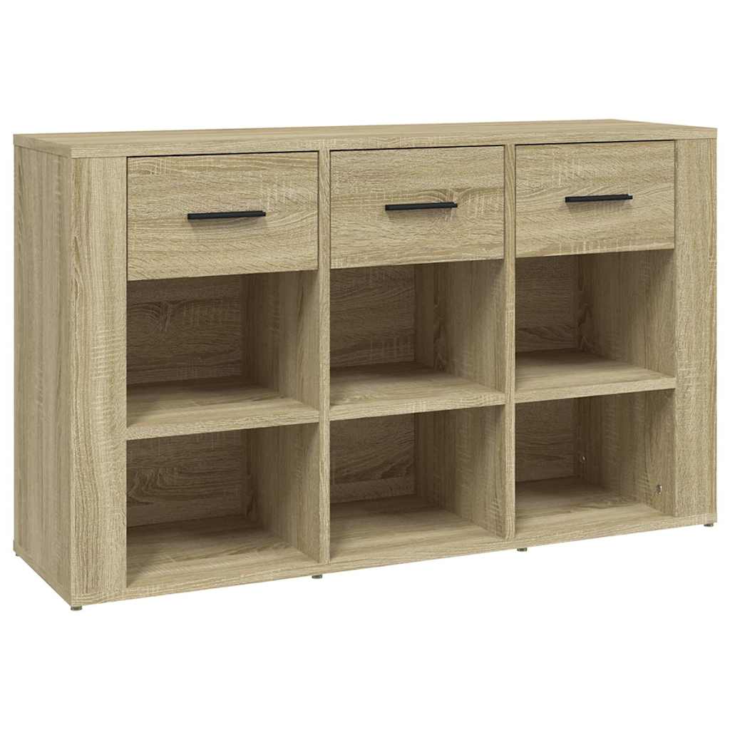 vidaXL Sideboard Sonoma Oak 100x30x59,5 cm Engineered Wood